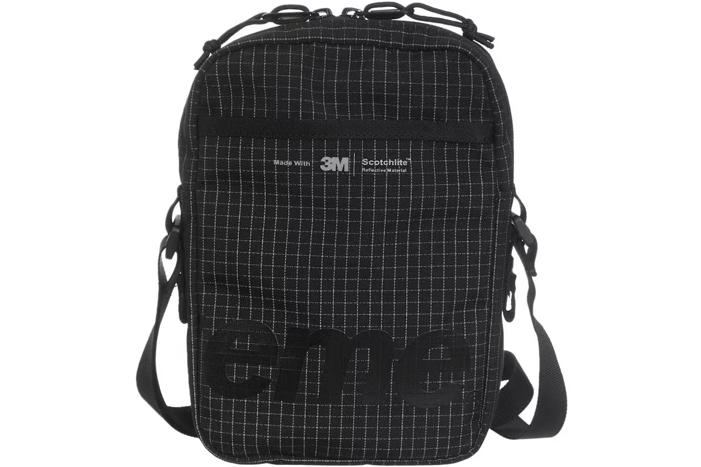 SUPREME SHOULDER BAG 3M “ BLACK "