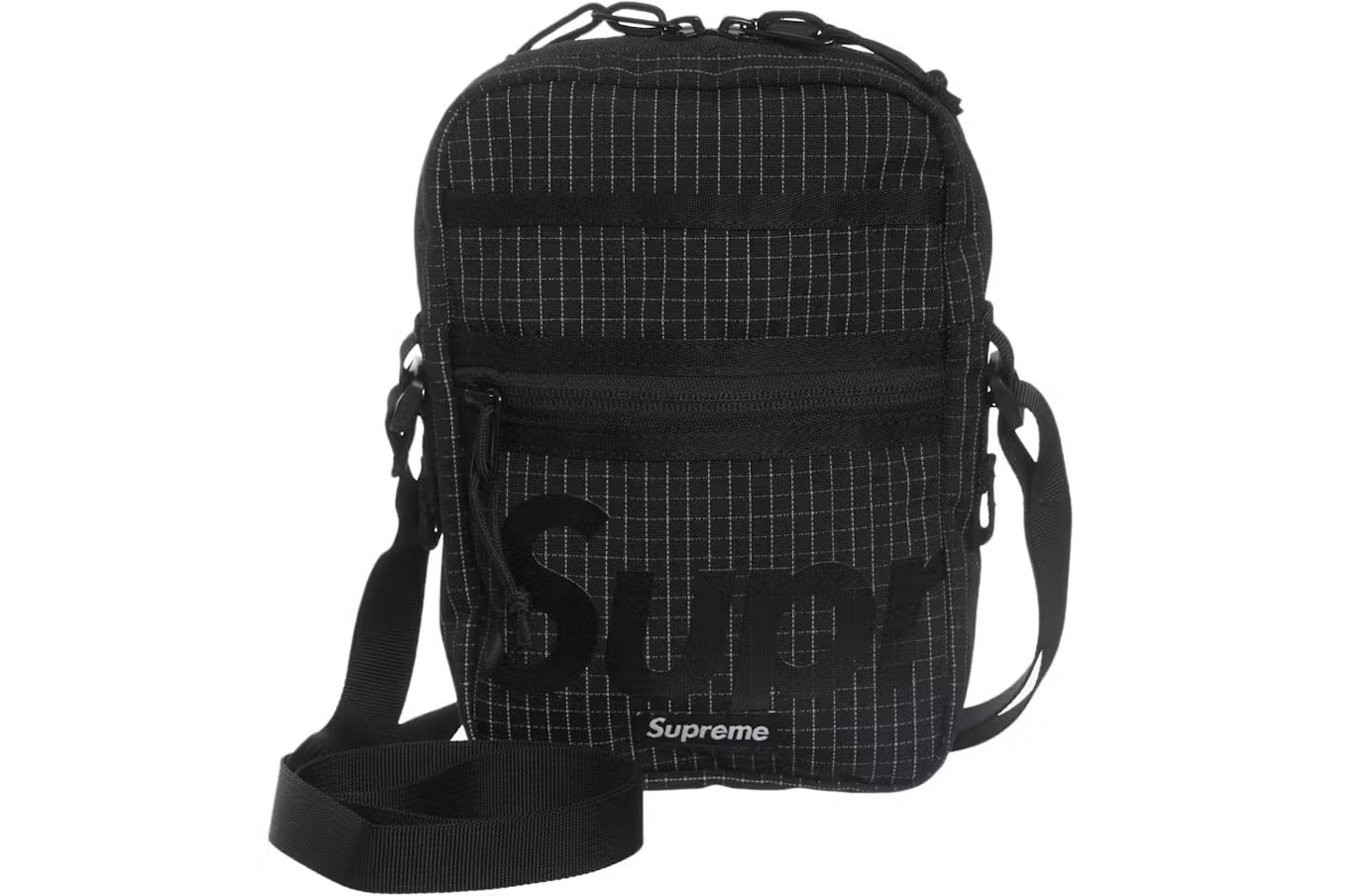 SUPREME SHOULDER BAG 3M “ BLACK "