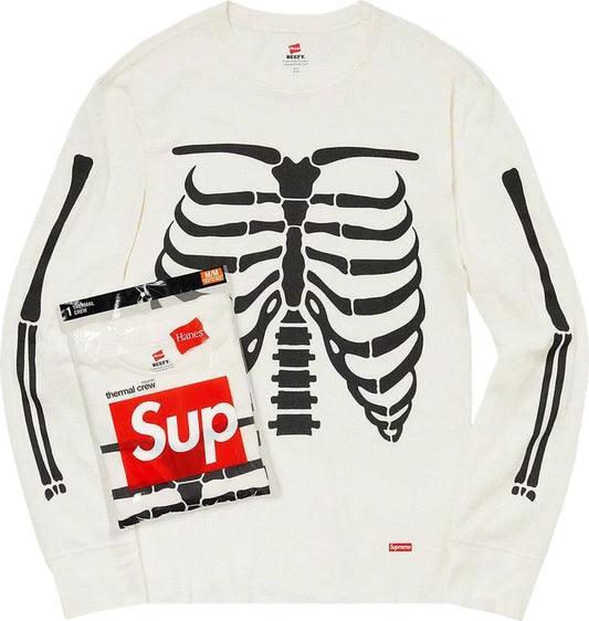 SUPREME X HANES BONES THERMAL CREW (1 PACK )